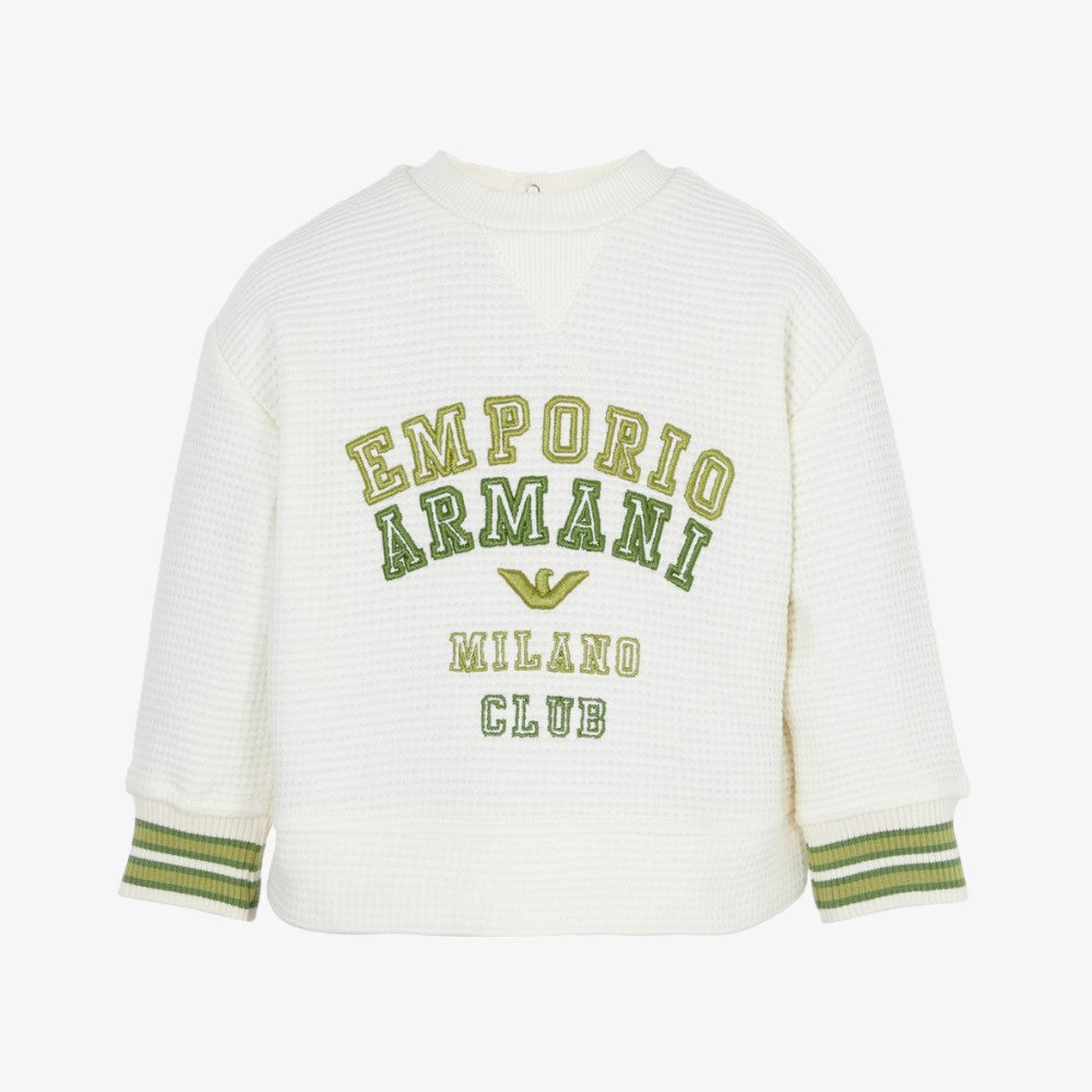 Emporio Armani Logo Sweatshirt - Cream