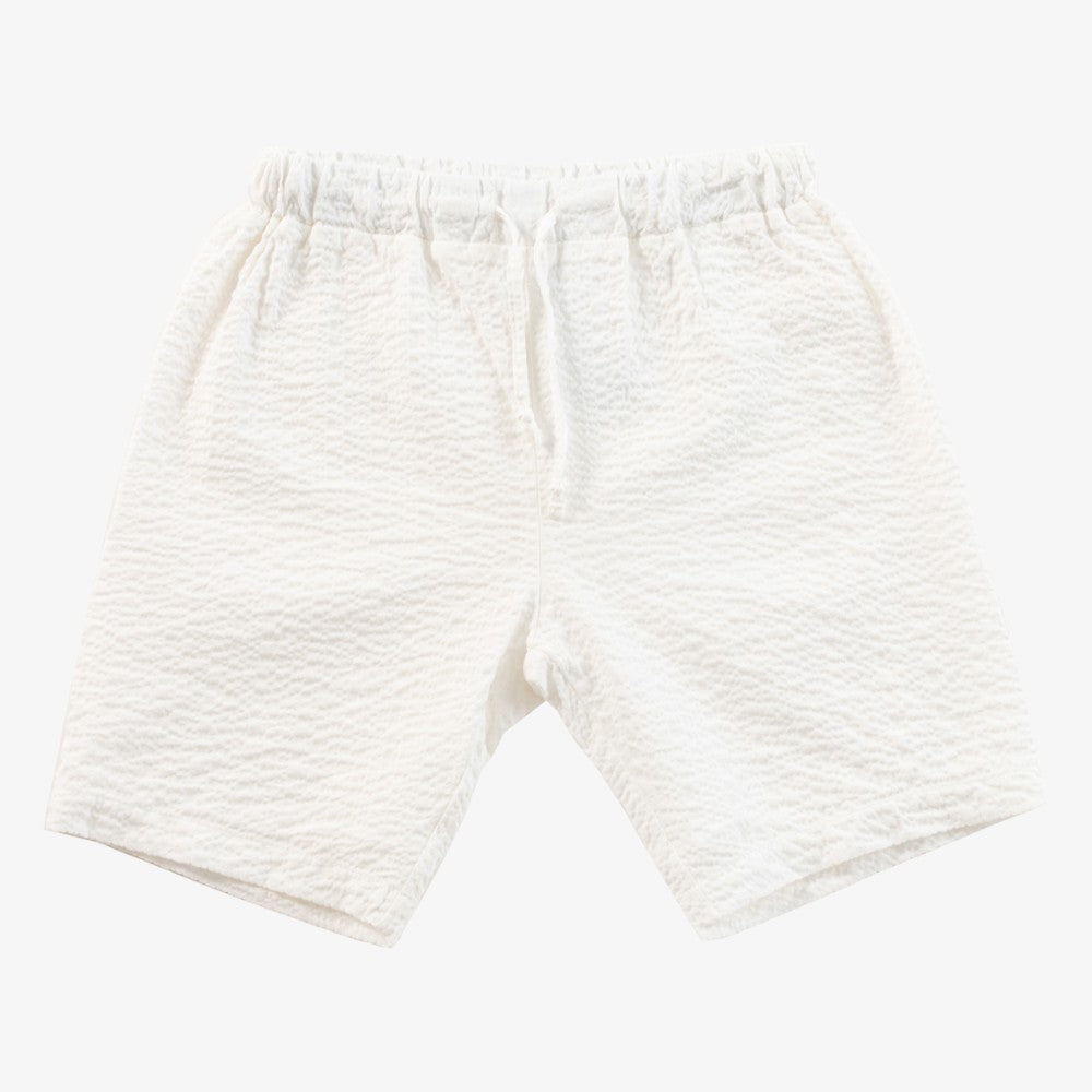 Kipp Seersucker Shorts - White