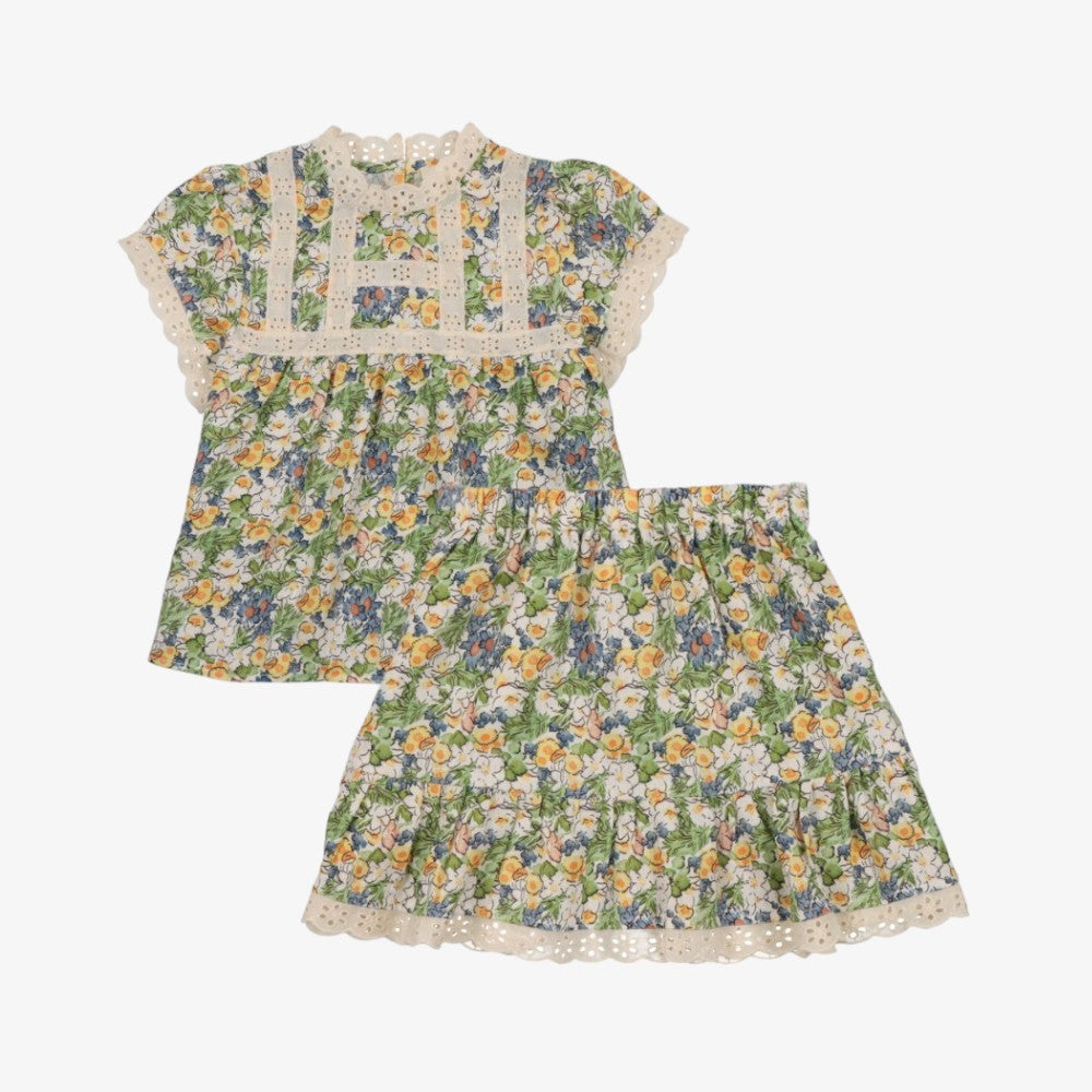 The New Society Beverly Blouse And Skirt - Beverly Print