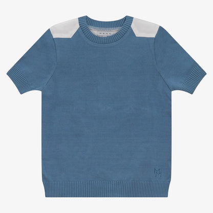 Mann Combo Top - Grey Blue