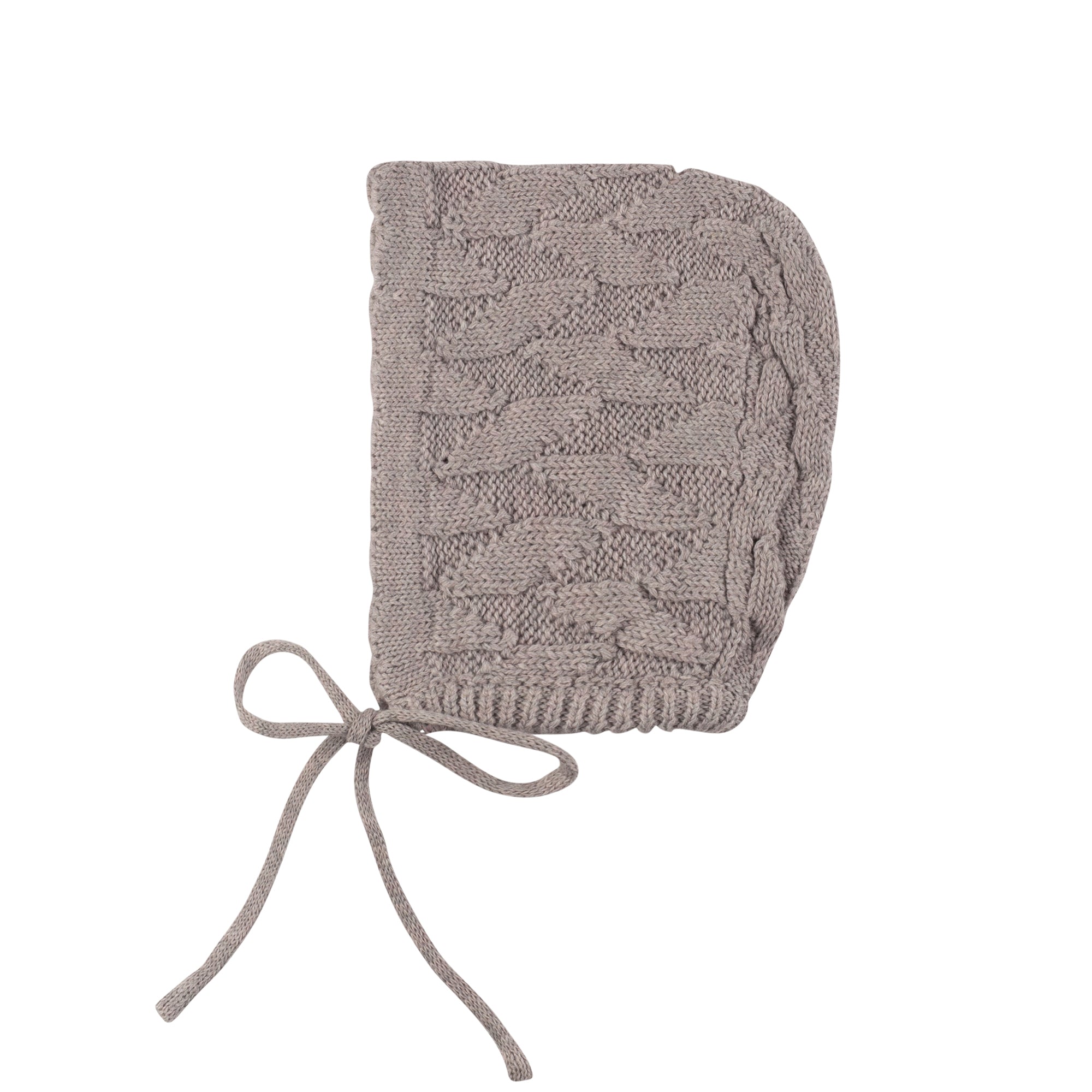 Pippin Jigsaw Knit Bonnet - Heather Dove