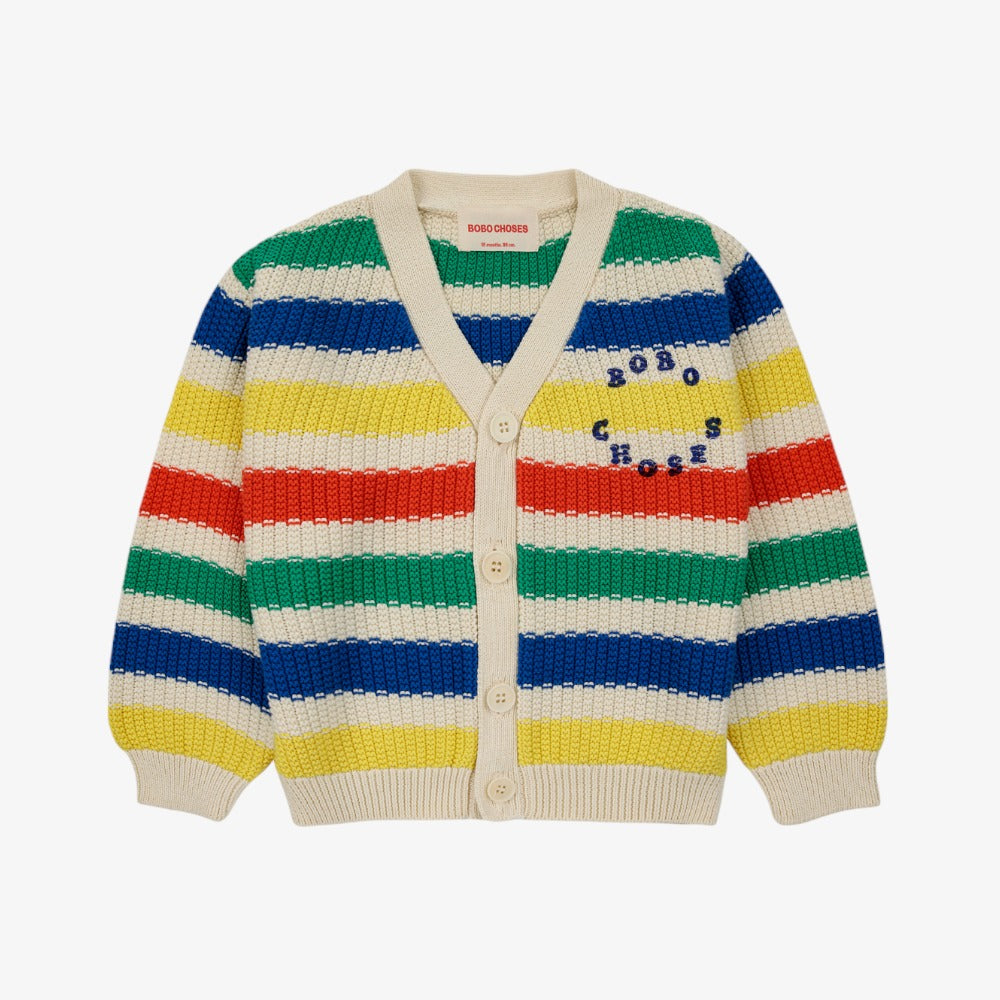 Bobo Choses Striped Cardigan - Multicolor