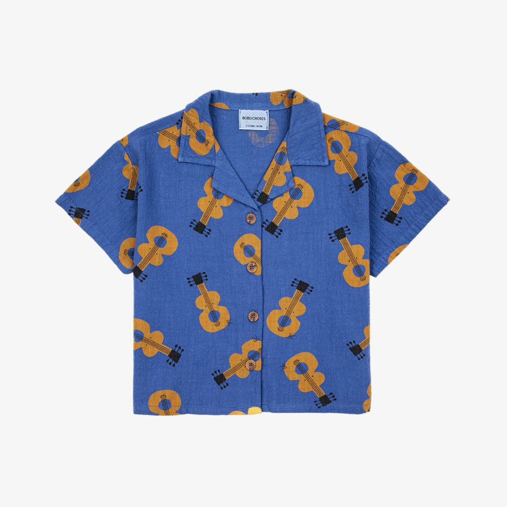 Bobo Choses Guitar Shirt - Navy Blue