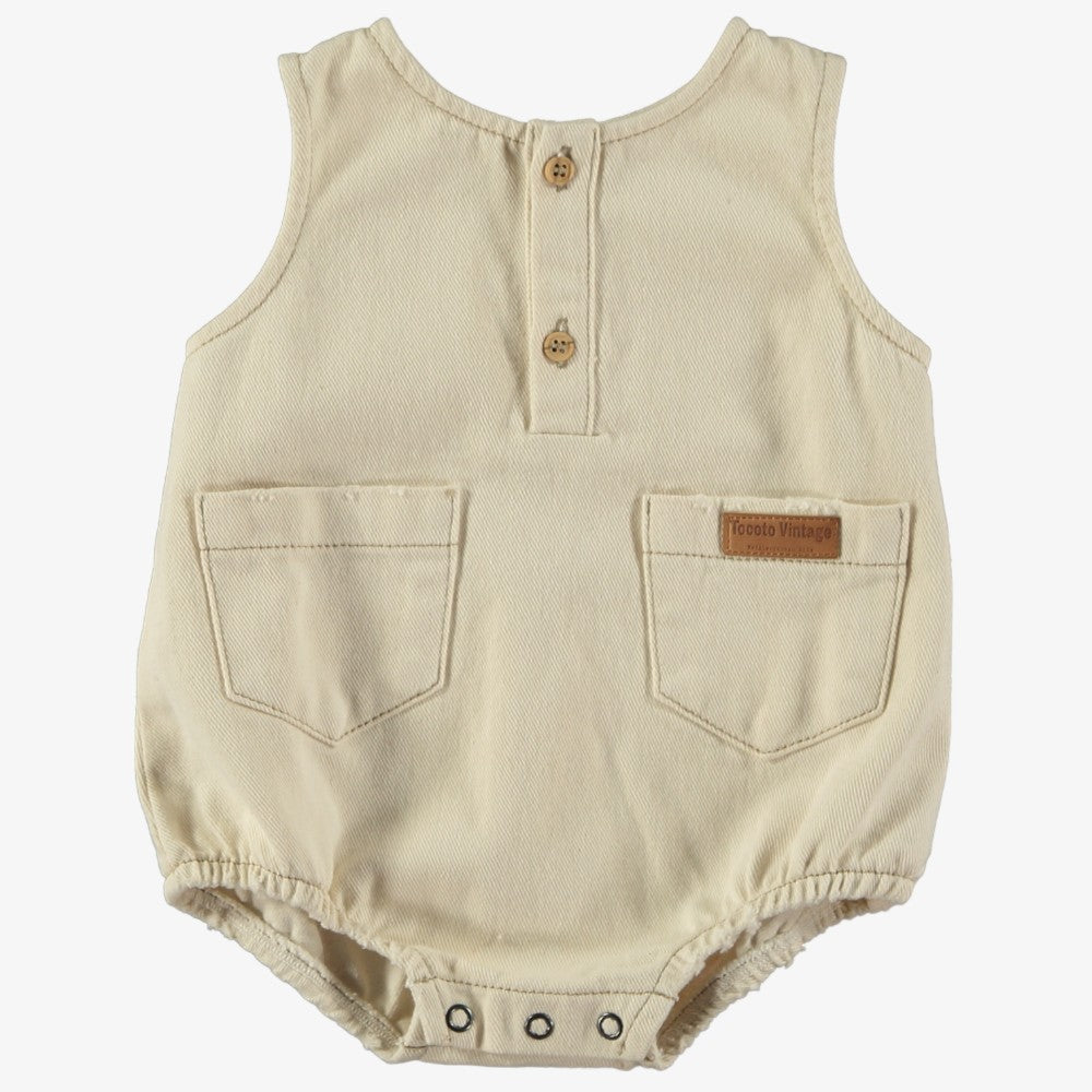 Tocoto Vintage Sagra Romper - Off White