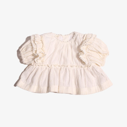 Tia Cibani Tiered Blouse And Bloomer - Sugar