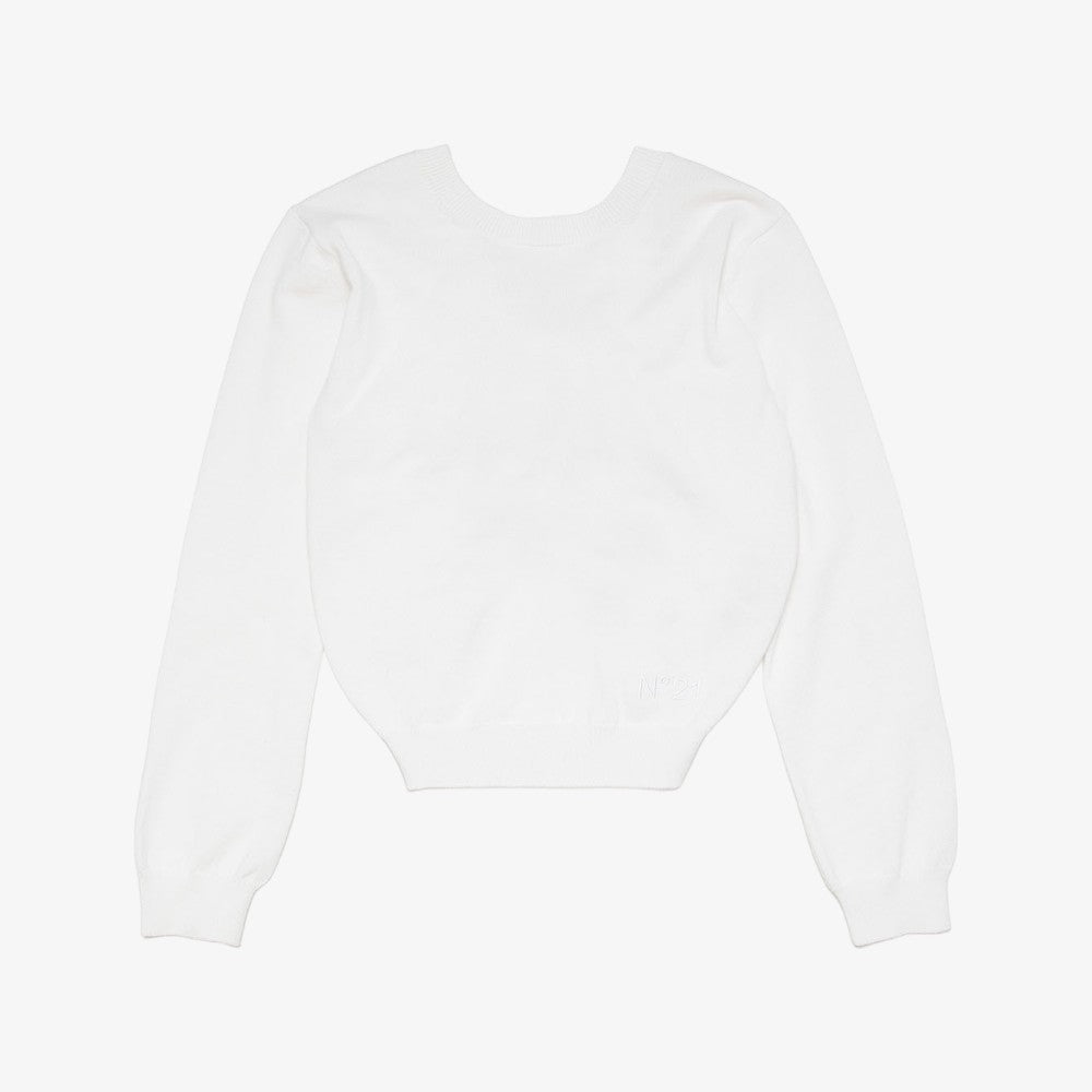 N21 Twist Sweater - White