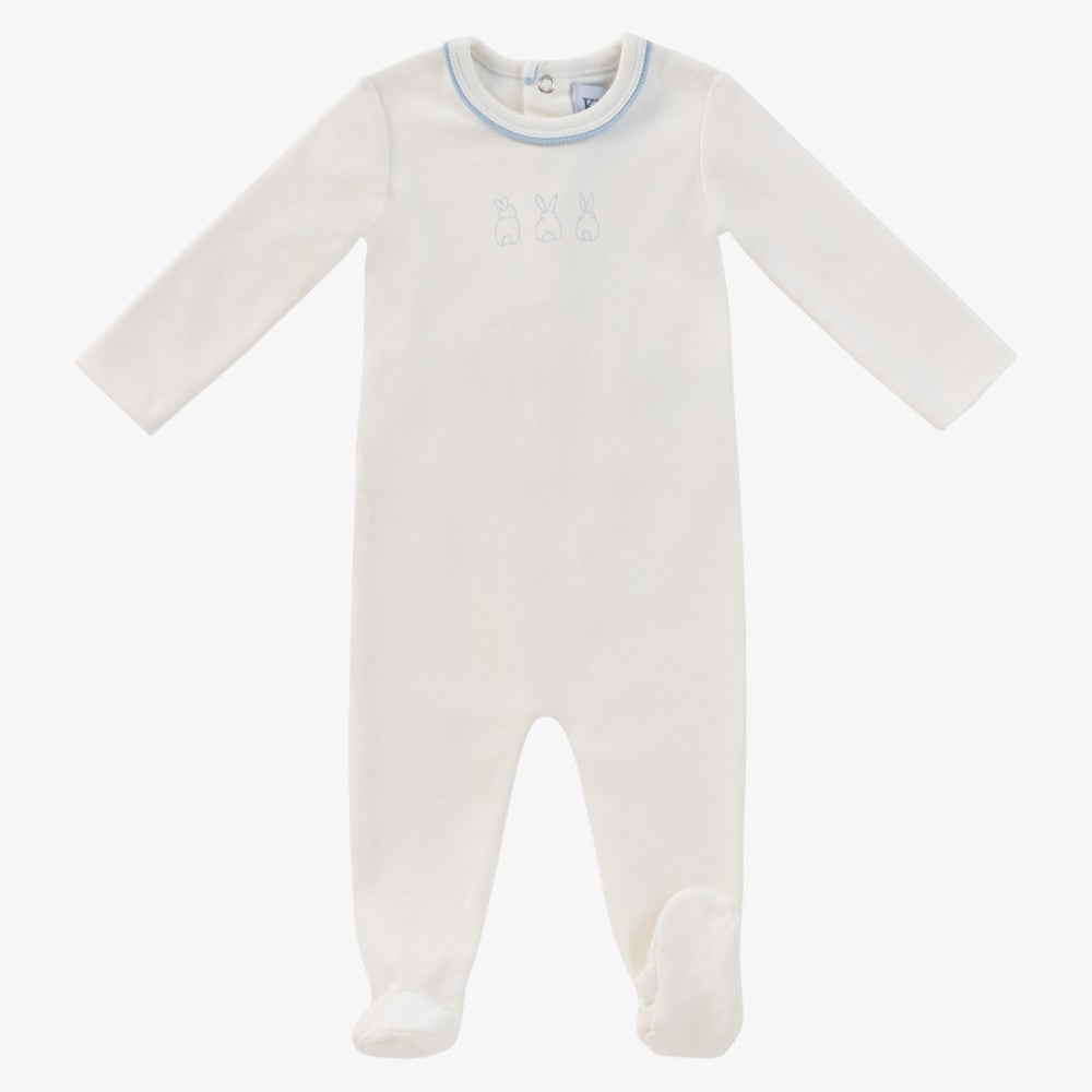 Kipp Bunny Footie - Blue