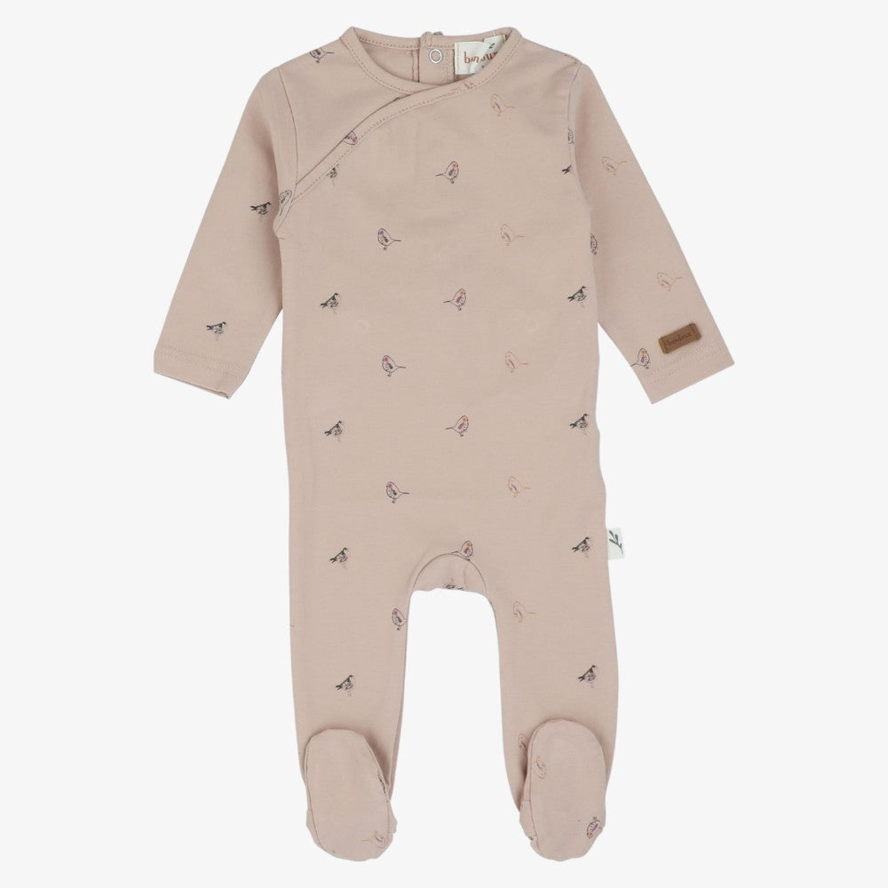 Bondoux Wrap Bird Footie - Pink