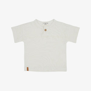 1+ In The Family Valderno Henley Shirt And Pants - Ivory