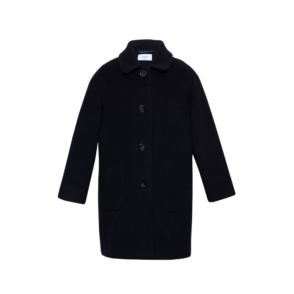 Paade Mode Wool Coat - Peak Black