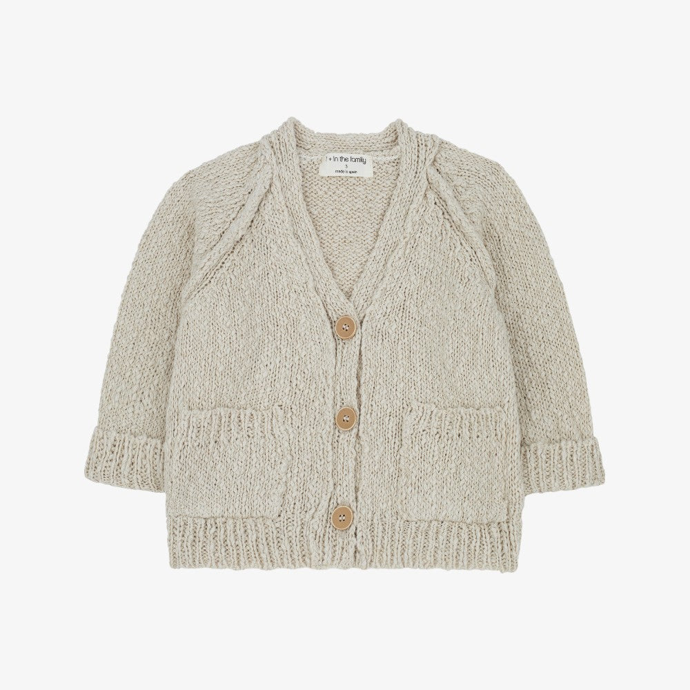1+ In The Family Tadeo Cardigan - Natural