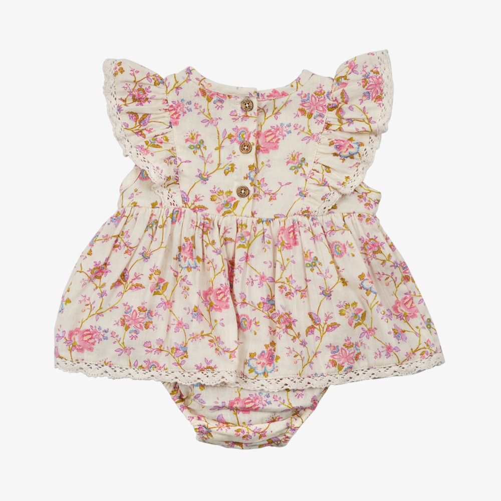 Louise Misha Lena Romper - Cream Bucolia