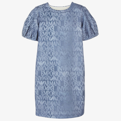 Emporio Armani Printed Logo Dress - Denim