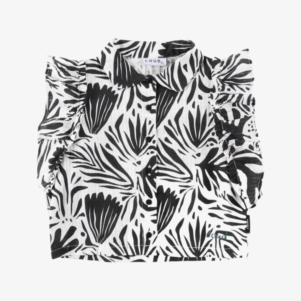 Loud Apparel Ruffle Shirt - Floral