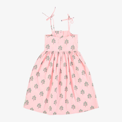 Piupiuchick Dress With Green Trees - Pink