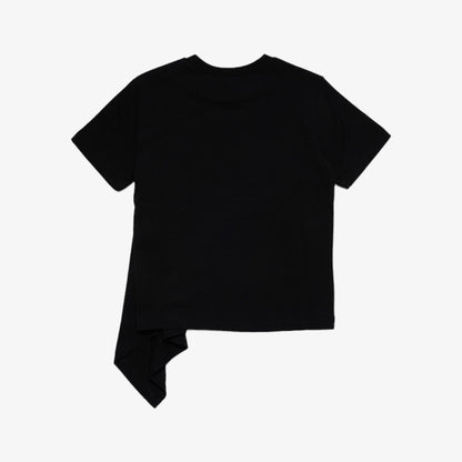 N21 Assymetrical Logo Tee - Black