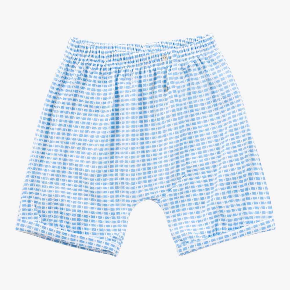 Kipp Crinkle Pattern Short - Blue