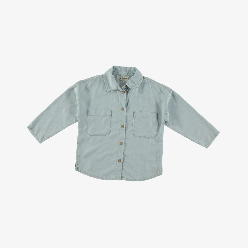 Tocoto Vintage Collar Shirt With Pockets - Denim