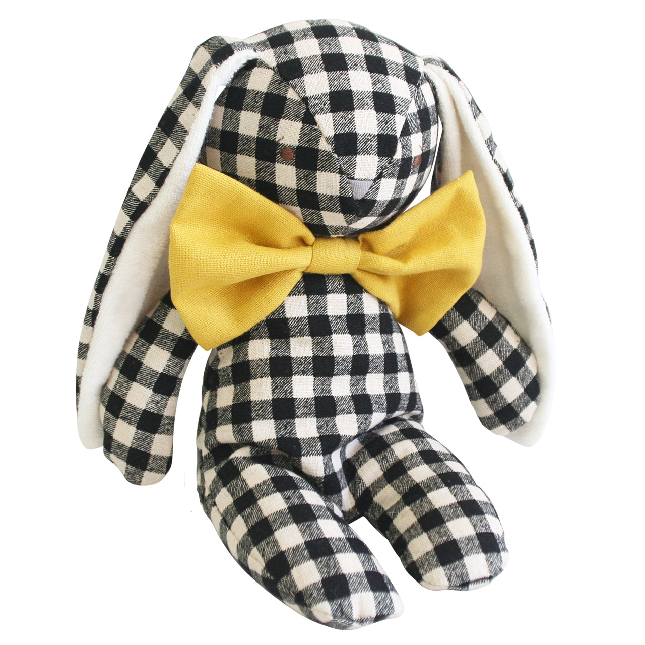 Bobby Floppy Bunny - Black Check