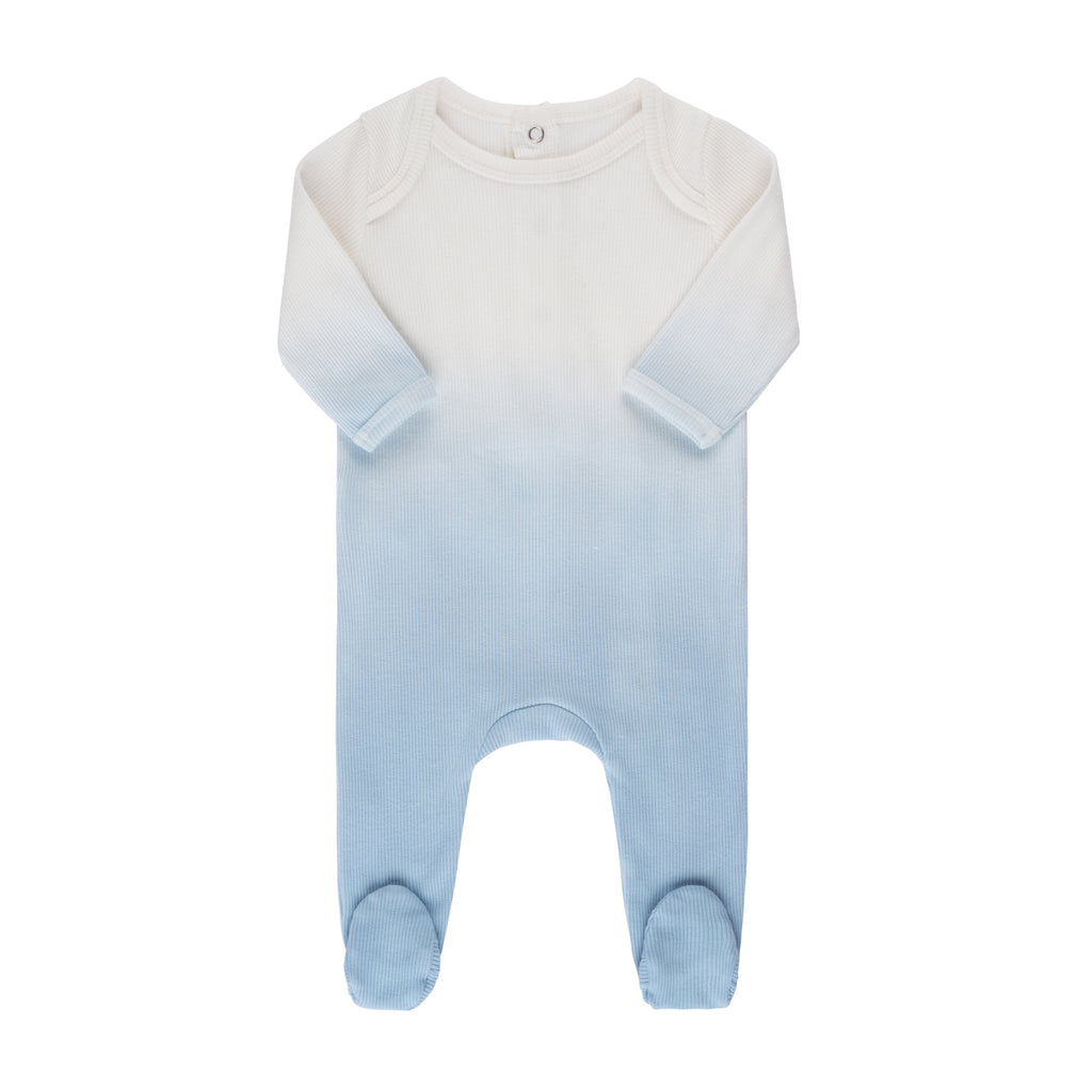 Tricot Ombre Footie - Sky