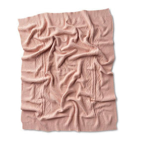 Jacqueline & Jac Knit Blanket - Blush