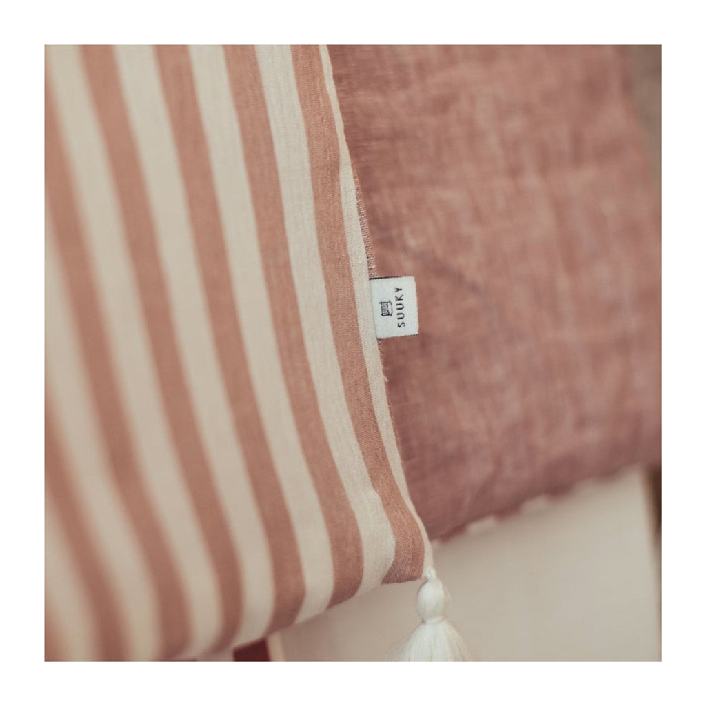 Striped Padded Blanket - Pink