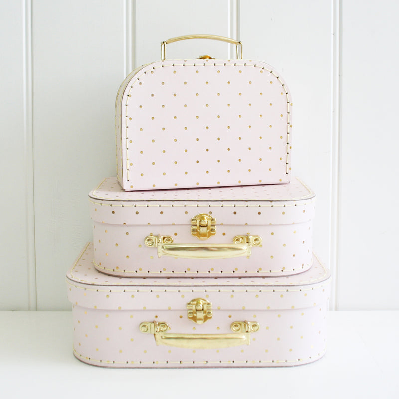 Alimrose Kids Carry Case Set - Pink/gold