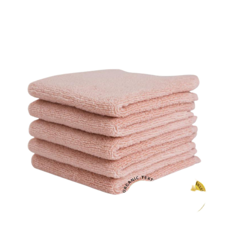 Natemia Organic Baby Washcloths - Pink