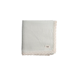 Picky Waffle Blanket Plus Security Paci Lovey - Cool Mint
