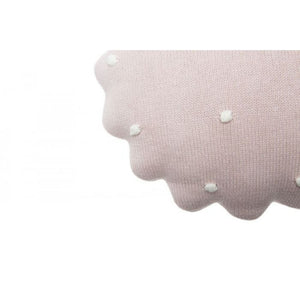 Lorena Canals Knitted Cushion Round Biscuit - Pink