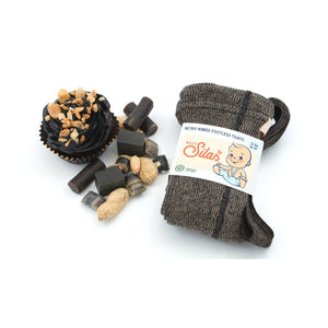 Silly Silas Footless Suspender T - Licorice Peanut