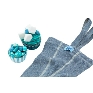 Silly Silas Footless Suspender T - Marshmallow Sky