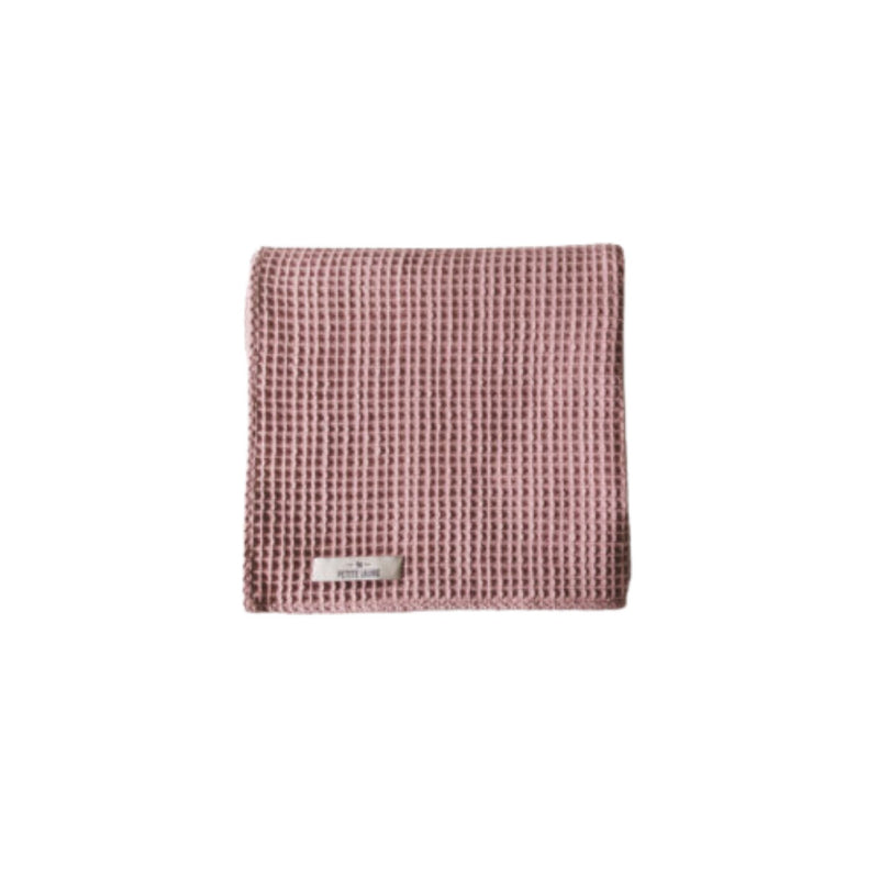 Waffle Baby Blanket - Dusty Pink